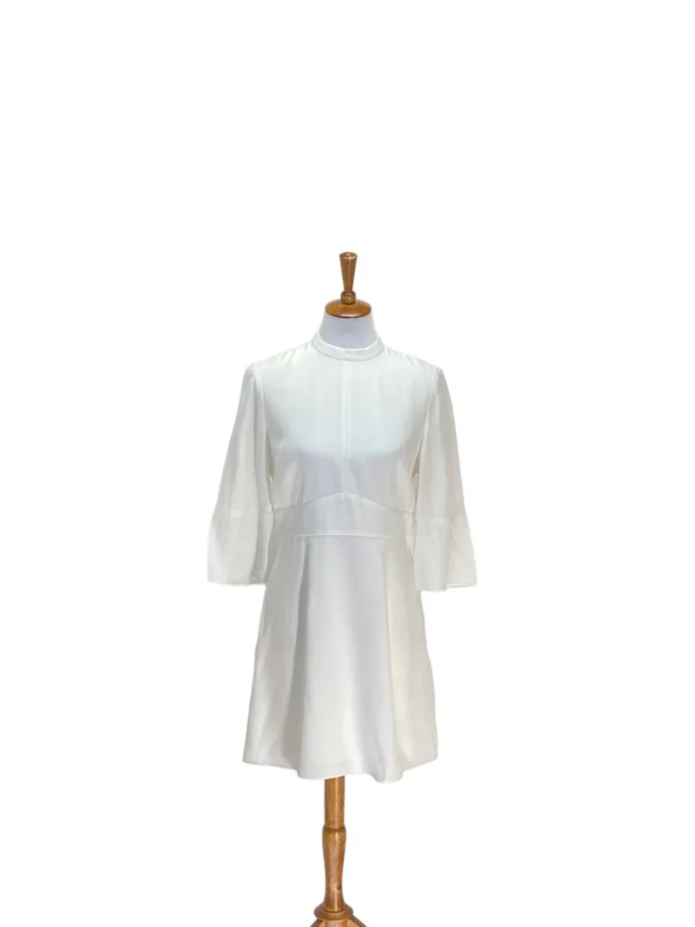 Reiss Midi Dress White Size 6 Graduation White Party Spring Summer Minimalist - Picture 2 of 16